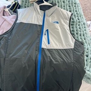 The North Face Two-Tone Gray and Blue Vest